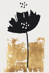 Ilustratie Black Poppy, Kubistika, (26.7 x 40 cm)