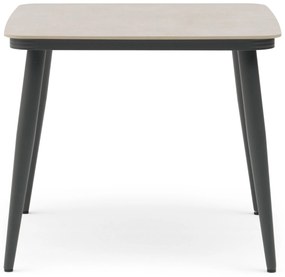 Dining Tuintafel  90 x 90 cm Aluminium Grijs Vienna