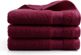 Handdoek Hotel Collectie - 3 stuks - 50x100 - bordeaux