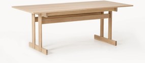 Uitschuifbare eettafel Brynn van eikenhout, in verschillende formaten