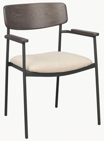 Armstoelen Maymont van eikenhout, 2 stuks