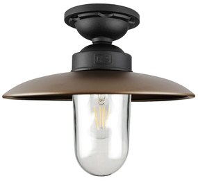 Solingen Plafondlamp Matzwart Brons