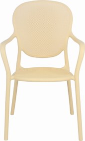 VERANO Licht perzikkleurig - MODERNE STOEL VOOR KEUKEN, TERRAS (STAPELBAAR)