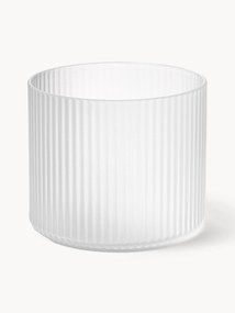 Mondgeblazen waterglazen Ripple met groefreliëf, 4-delig