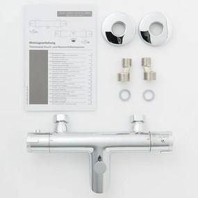 Schutte London thermostatische badmengkraan chroom