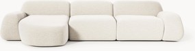 Modulaire bouclé hoekbank Wolke (4-zits)