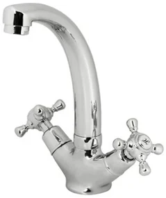 Plieger Charleston wastafelkraan met waste chroom 19009T3-T23
