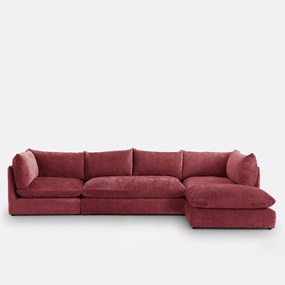 Malo modulaire 2-zits bank met textuurfluweel