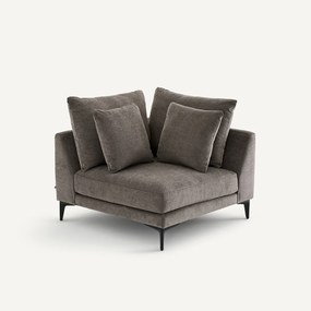 Hoekbank in polyestermix, MODERNISTE, ontwerp Emmanuel Gallina