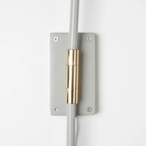 Zuiver Shady Wandlamp Grijs Met Goud