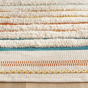 Vloerkleed voor kinderen in handgeweven katoen, Tomulo