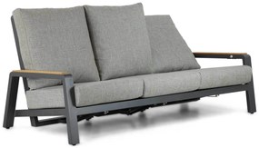 Stoel en Bank Loungeset 5 personen Aluminium/teak Grijs  Osmen Manly