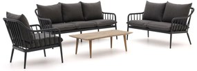 Stoel-bank loungeset Manifesto  | 6 personen | Loungeset Grijs/Old Teak Greywash | Aluminium | Kees Smit Tuinmeubelen