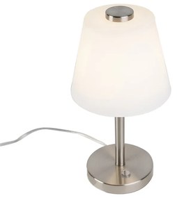 Design tafellamp staal dimbaar incl. LED - Regno Modern rond Binnenverlichting Lamp