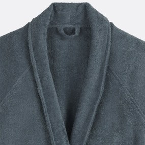 Badjas in badstof, sjaalkraag, 450g/m², Haxel