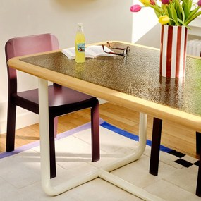 Set van 2 gebeitste massief berken stoelen, Talet