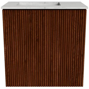 Mondiaz Joya DLux 40cm toiletmeubel ruby met wastafel faye links 1 kraangat opalo