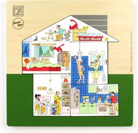 Houten Puzzel - 'Huis' - Joost Swarte