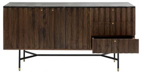 Kare Design Apiano Dressoir Van Acacia En Marmer - 150x45x76cm.