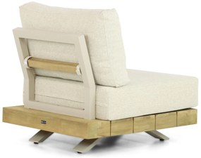 Hoek loungeset 6 personen Teak Taupe  Santika Furniture Santika