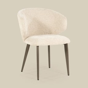 Eleonora Mateo Bruin Potige Eetstoel Beige