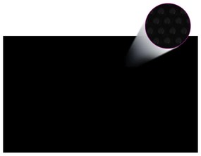 vidaXL Zwembadhoes rechthoekig 1000x600 cm PE zwart