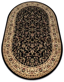 Tapijt ROYAL ADR  Ovaal patroon 1745 zwart