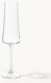Kristalglazen champagneglazen Gwenda, 6-delig