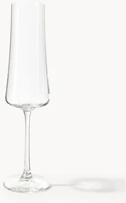 Kristallen champagneglazen Gwenda, 6-delig