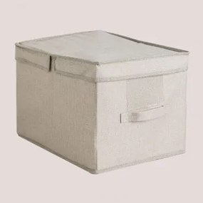 Tarinna Organizer Box Met Deksel Beige - Sklum