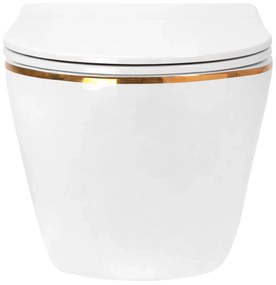 Hangtoilet Rea Carlo Mini Tornado NF GOLD EDGE