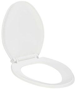 vidaXL Toiletbril soft-close met quick-release ontwerp wit