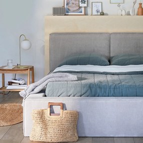 Tafellamp in messing en opaline glas, Moricio