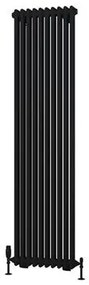 Eastbrook Rivassa 2 koloms radiator 45x180cm staal 1556W zwart mat