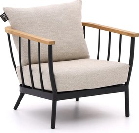 Lounge tuinstoel | Apple Bee Condor | Textileen | Natural Teak/Taupe/Zwart | Kees Smit Tuinmeubelen