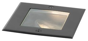 Buitenlamp Moderne grondspot zwart verstelbaar IP65 - Oneon Modern GU10 IP65 Buitenverlichting vierkant