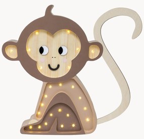 Handgemaakte LED-kinderlamp Monkey met timerfunctie en afstandsbediening, dimbaar