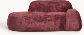 Teddy bouclé bank Wolke (2-zits) met chaise longue
