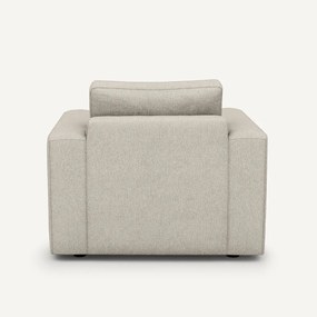 Fauteuil in getextureerd viscose/linnen, Skander