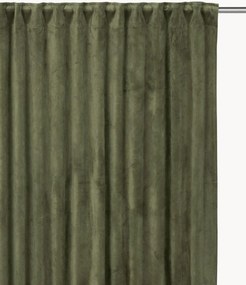 Fluwelen dim-out multibandgordijnen Estelle, 2-delig, B 135 cm