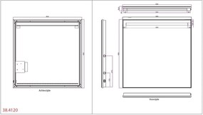 Mueller Amber LED 60x60cm spiegel inclusief spiegelverwarming