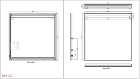 Mueller Amber LED 60x60cm spiegel inclusief spiegelverwarming