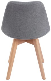 Set 4 Synk Stoffen Stoelen