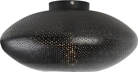 Oosterse plafondlamp zwart met goud 40 cm - Radiance