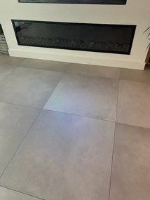 Vloertegel 60x120 Cm Betonlook Licht Grijs DC89