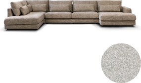 PEPP Interiors Como U Bank Met Ottoman Links Grijs Mix Puente 09