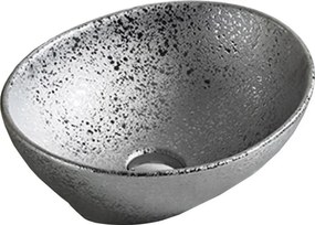 Mexen Elza opbouw waskom 40 x 33 cm, zilver - 21014052