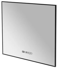 Eurom Sani 600 Mirror Infraroodpaneel met spiegel - 100x70cm - LED verlichting - WiFi - 600 watt - mat zwart 350746