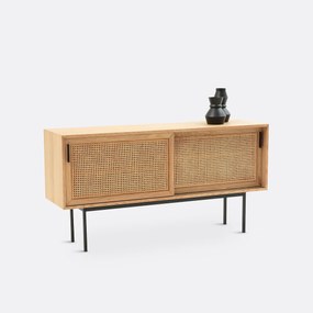 Eiken dressoir, gefineerd en gevlochten, Waska
