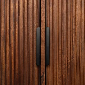 Mangohouten Kast Op Hoge Poten - 80x40x125.5cm.